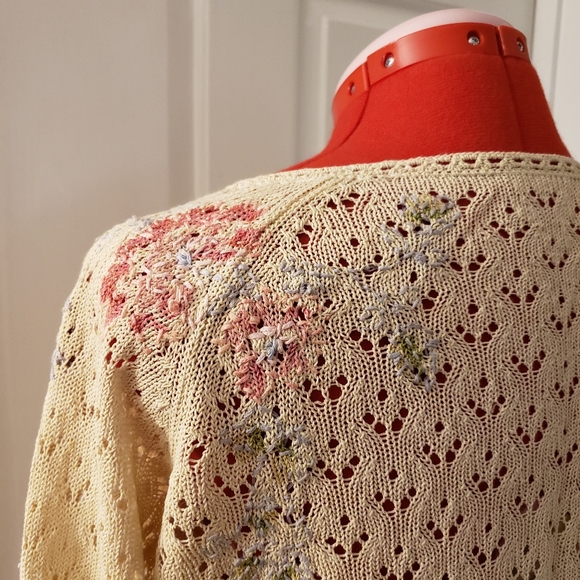 SIGRID OLSEN Embrodered Knitted Sweater - Picture 4 of 7